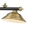 Z-Lite Cordon 3 Light Billiard, Matte Black & Rubbed Brass 2306-3MB-RB-SRB - alternate 3